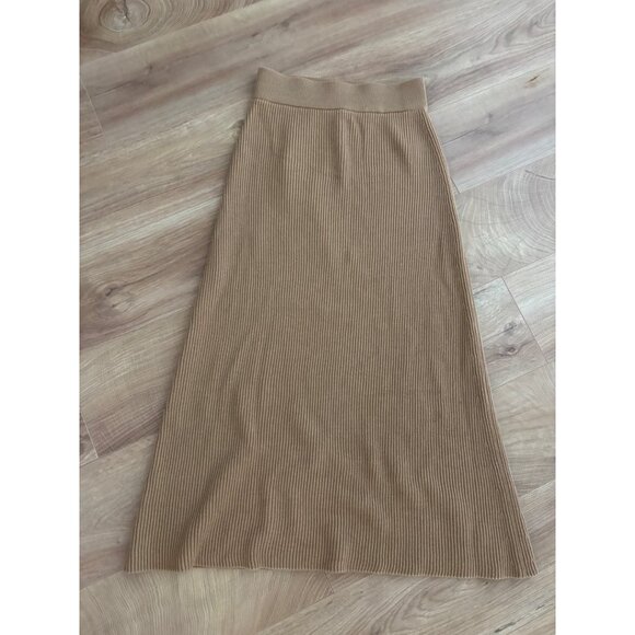NWOT Sezane Naelle Skirt in Camel - Picture 3 of 4